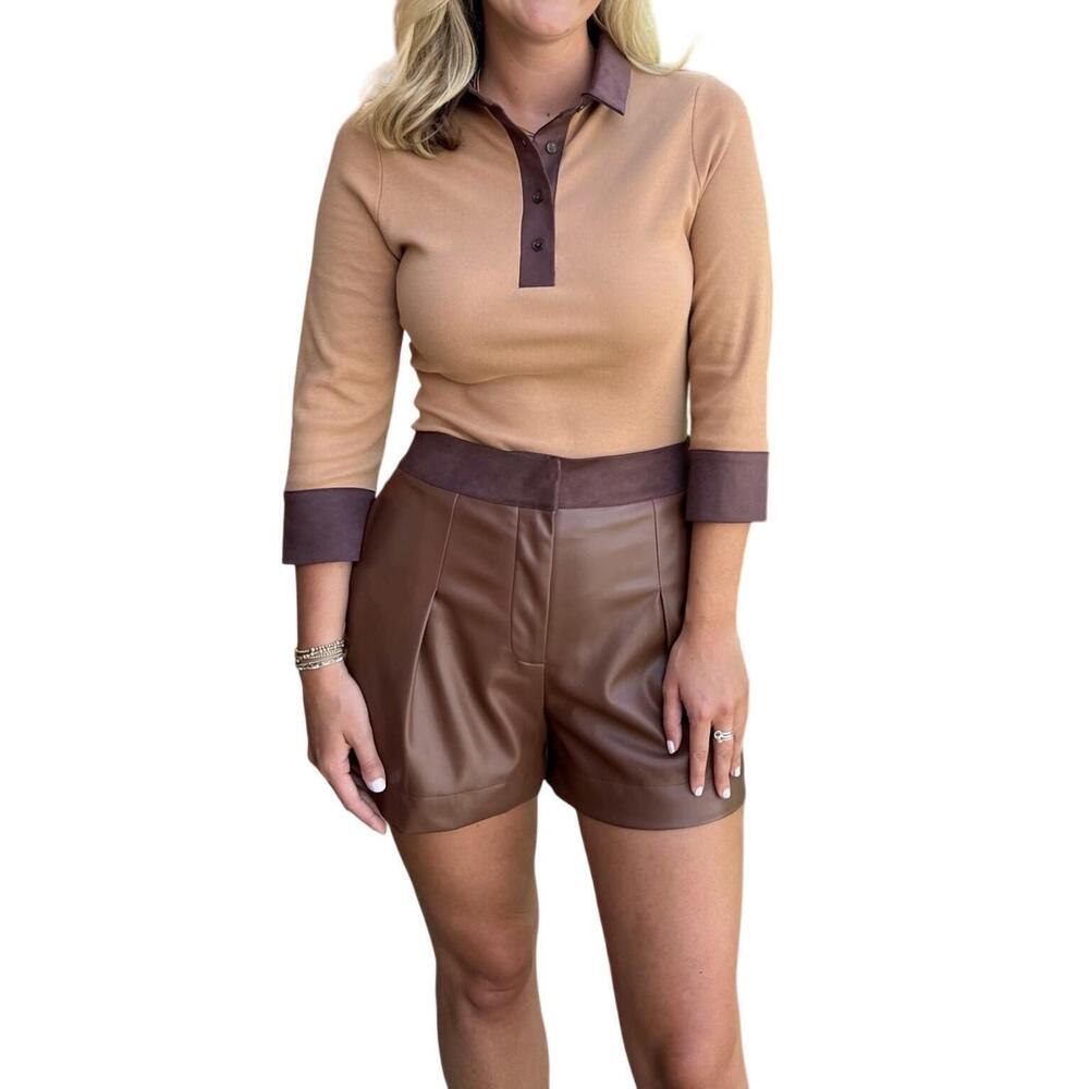 NEW S'EDGE lee bodysuit in camel